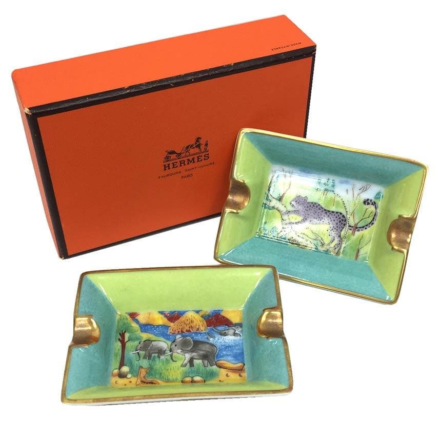 エルメス　灰皿　ミニアッシュトレイ　小物入れ　2個セット　aq11462