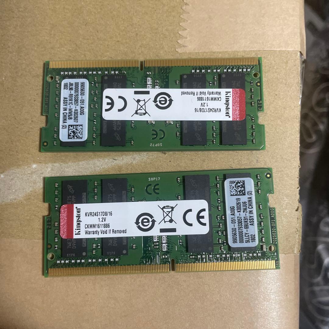 KingstonDDR4PC4-16GB×2 32GB メモリ