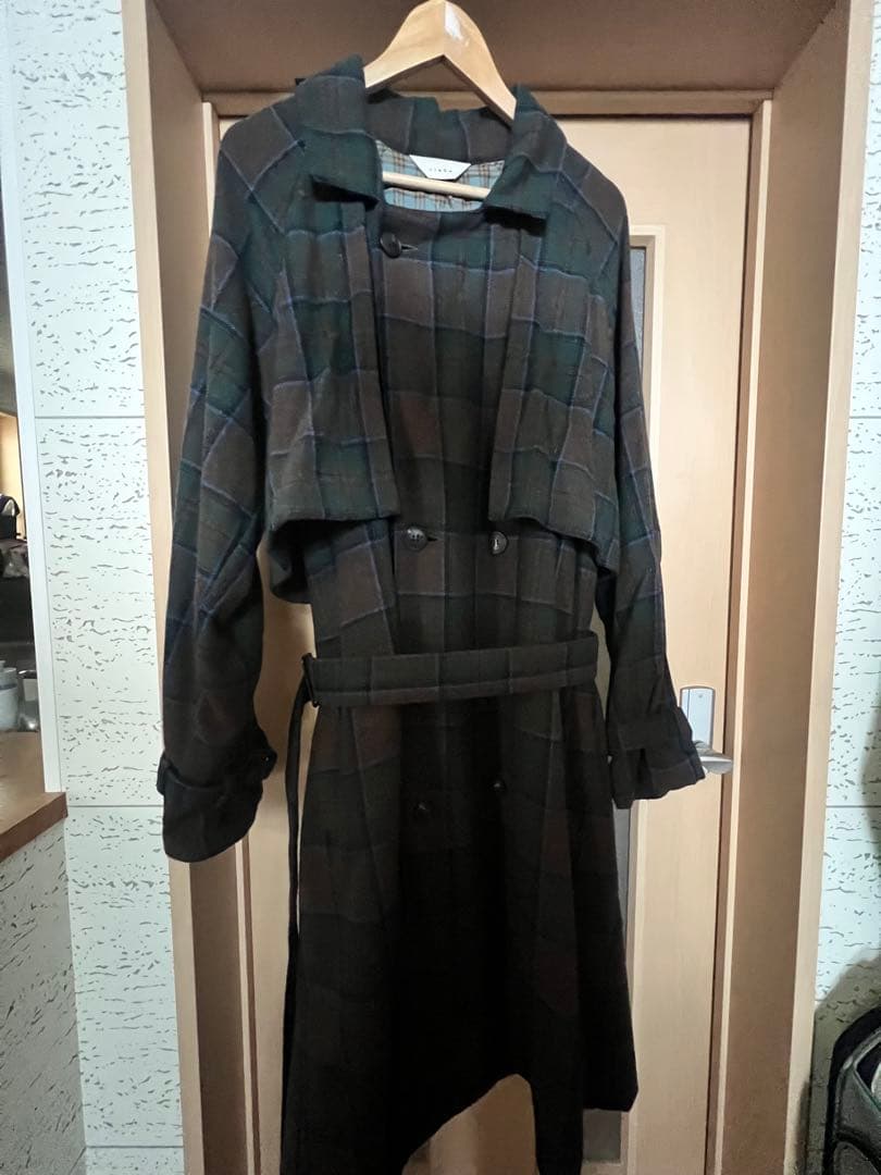 jieda PLAID TRENCH COAT チェックトレンチコート　サイズ1