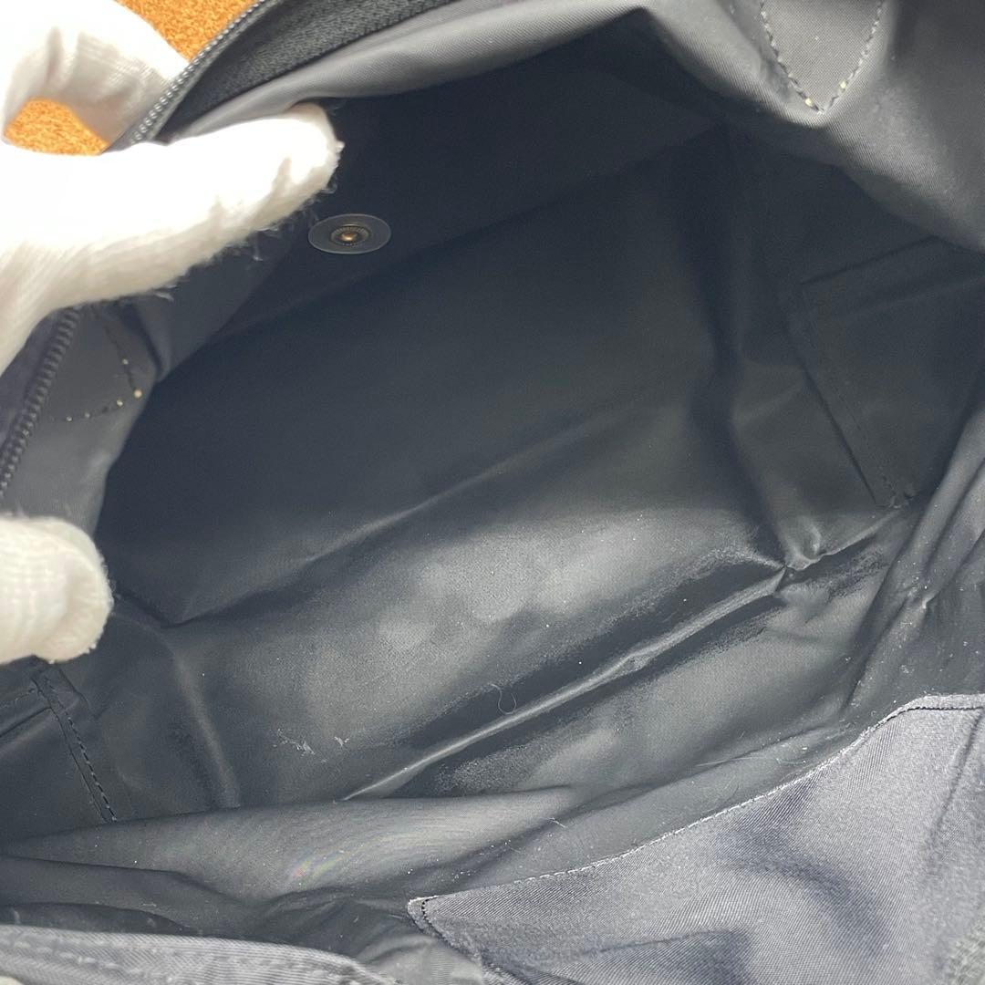 美品✨ロンシャン プリアージュ M トートバッグ ナイロン×レザー 肩掛け 黒