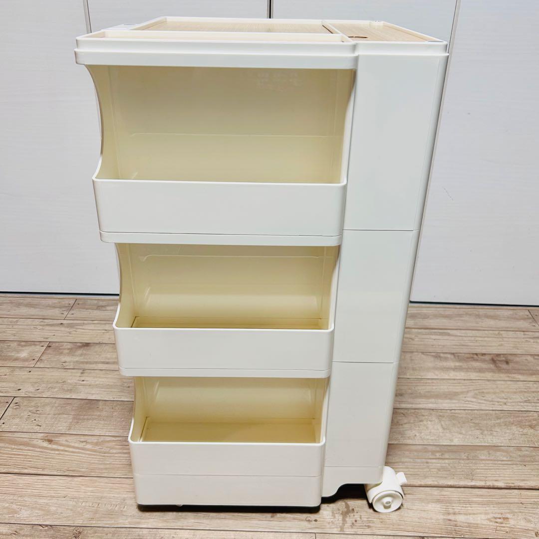 【ウッドトレイ付 美品】ボビーワゴン リプロダクト品