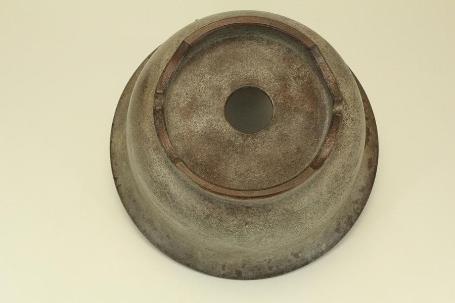 中国美術 朱泥 植木鉢 蘭鉢 園芸(BB451)