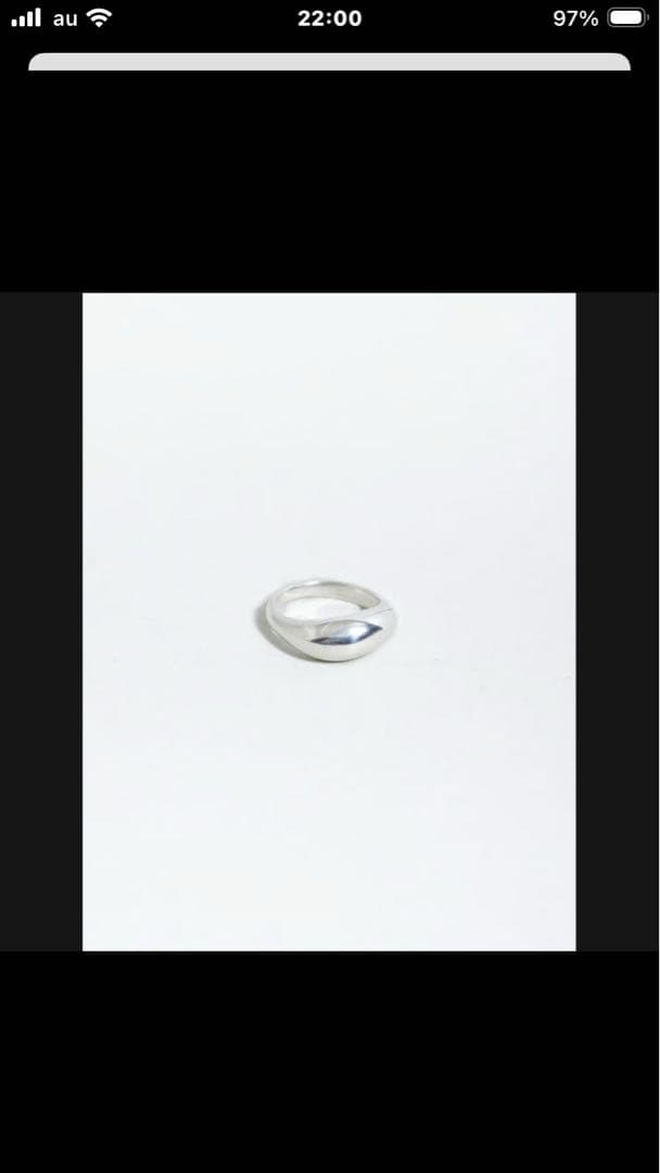 【OX JEWELRY】Silver Curve Pinky Ring