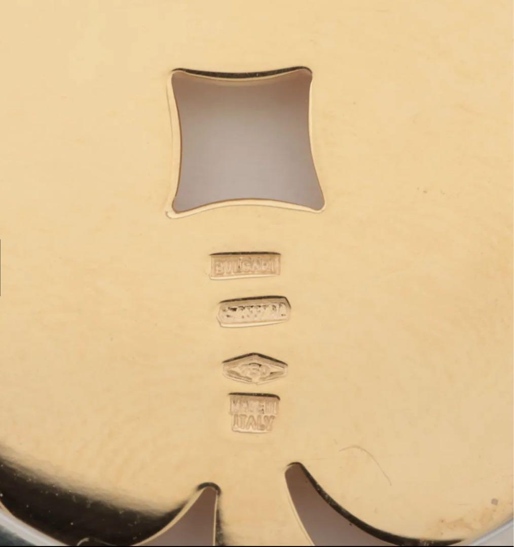 ブルガリ トンド クローバー ネックレストップ 750(YG)×SS