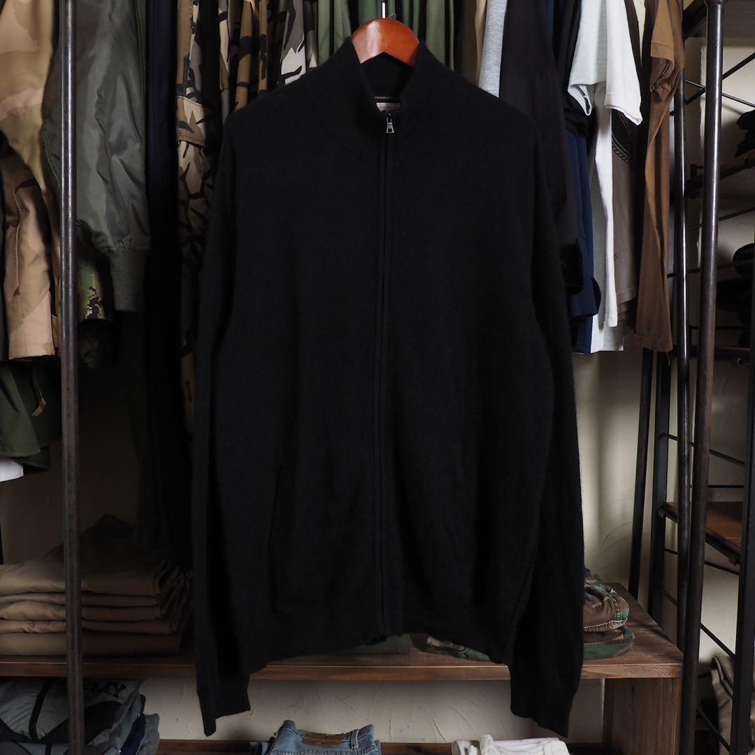 カシミヤ フルジップカーディガン