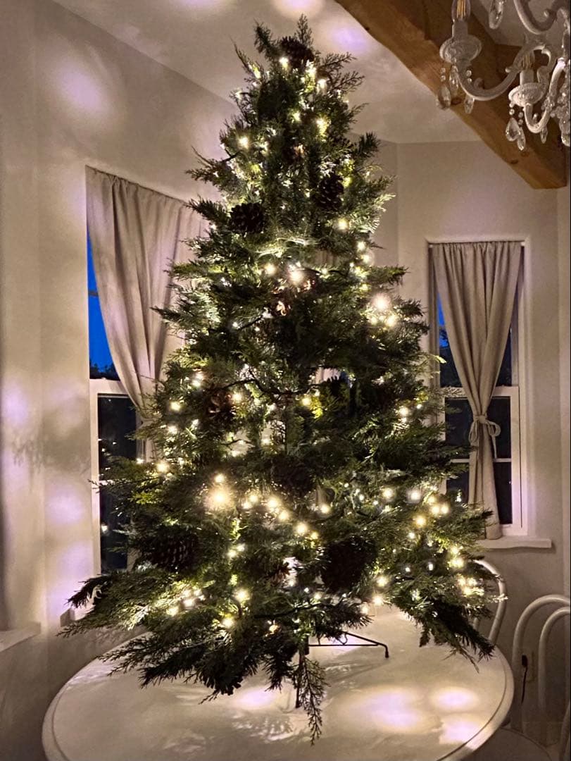 中城産業Fairy Forest Tree希少クリスマスツリー　225㎝イルミ付