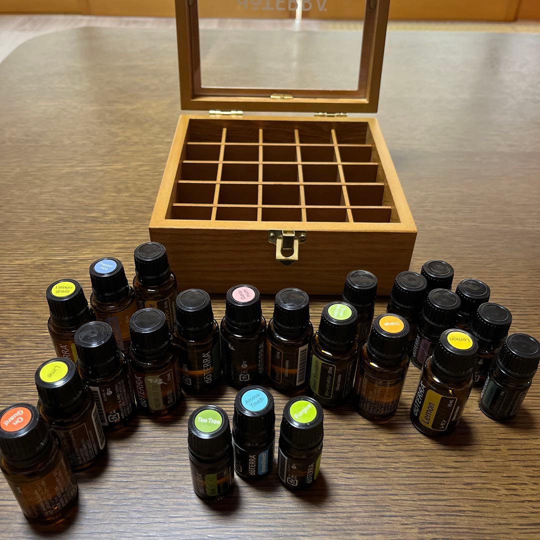 doTERRAアロマオイル　23本　木箱　辞典セット
