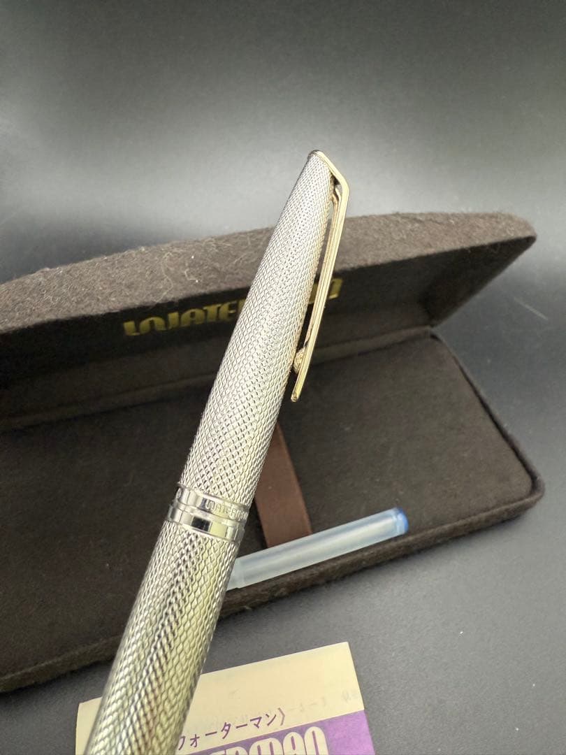 WATERMAN 万年筆 CF-77R 銀張 バーレイ