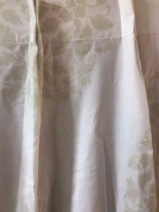 フランフラン　カーテン白　2枚組