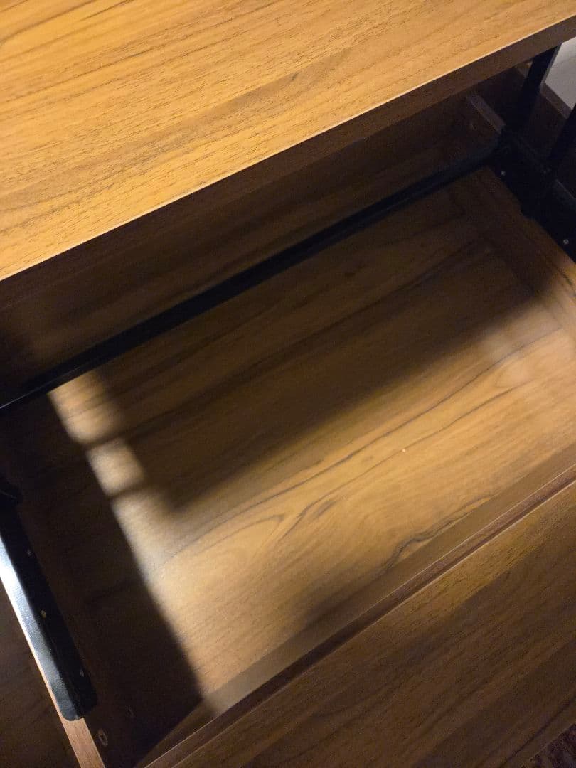 リフトアップテーブル　グラード　ブラウン