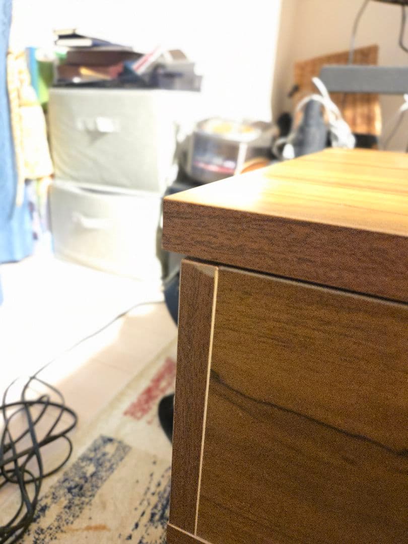 リフトアップテーブル　グラード　ブラウン