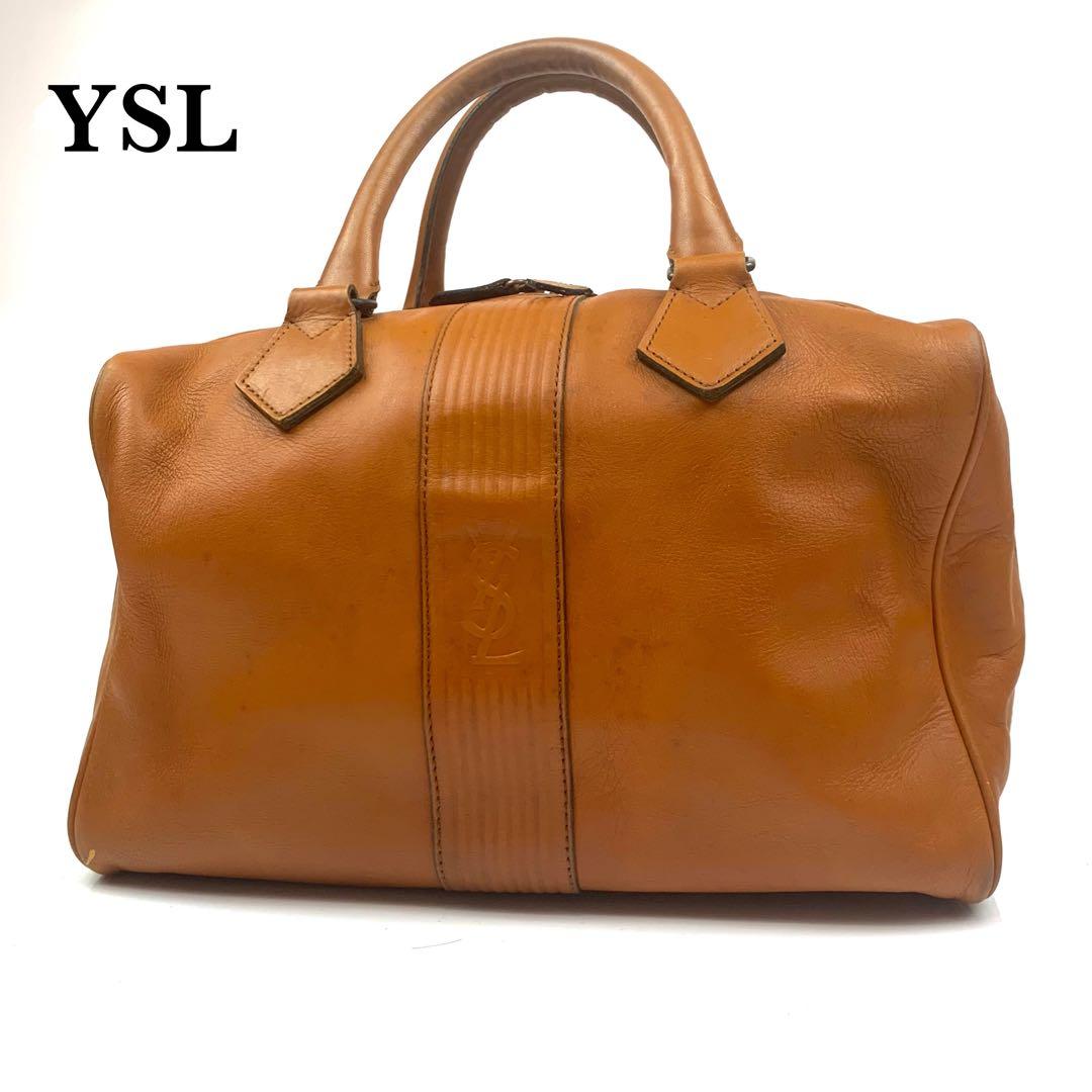 YVES SAINT LAURENT イヴサンローラン　レザー　ボストンバッグ