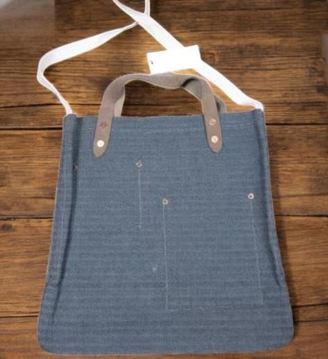 ☆まるこ☆【DOUBLE RLヘリンボーン柄キャンバストートバッグ グレー