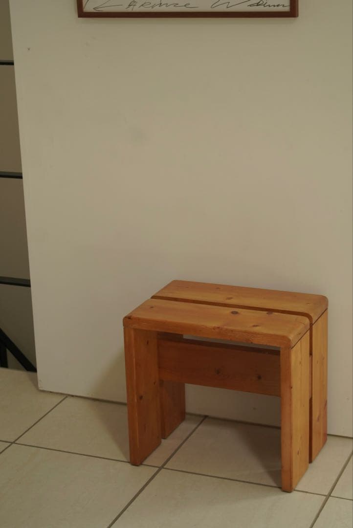 希少美品Charlotte Perriandシャルロットペリアンレザルクスツール