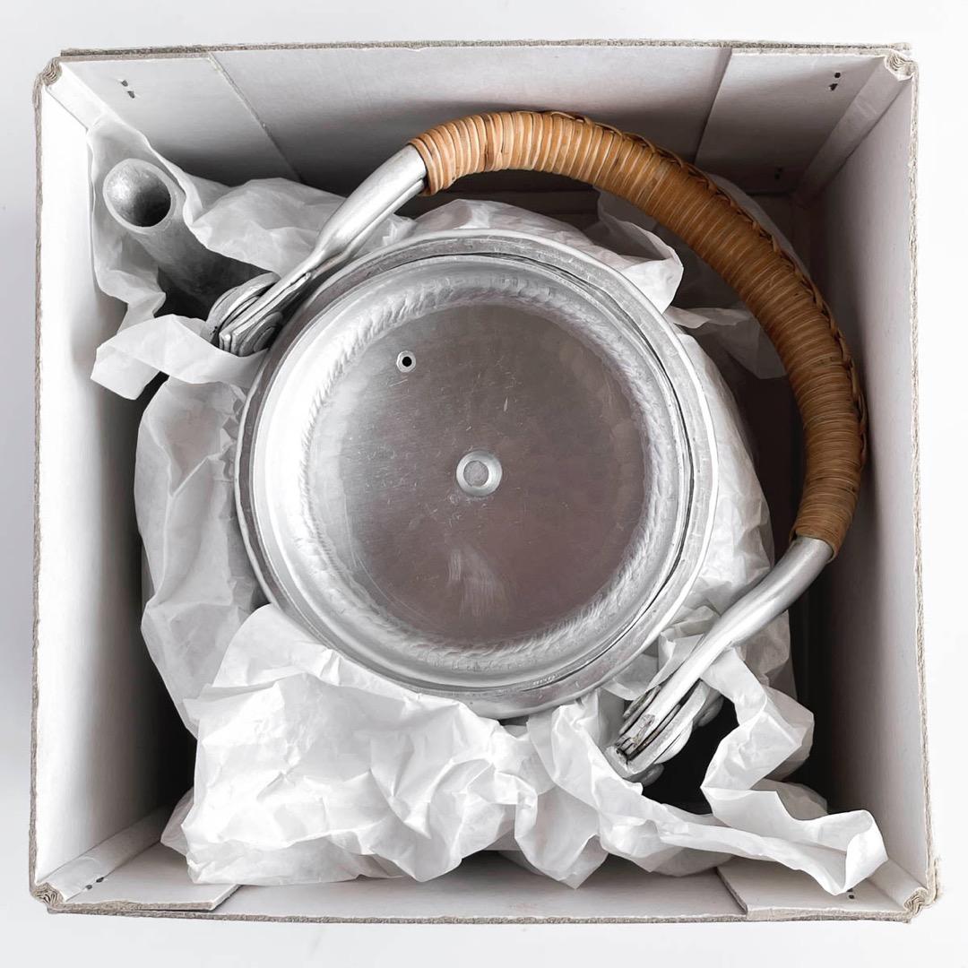 【arakien】京都 有次 アルミ やかん 江戸型 1L 未使用 薬缶