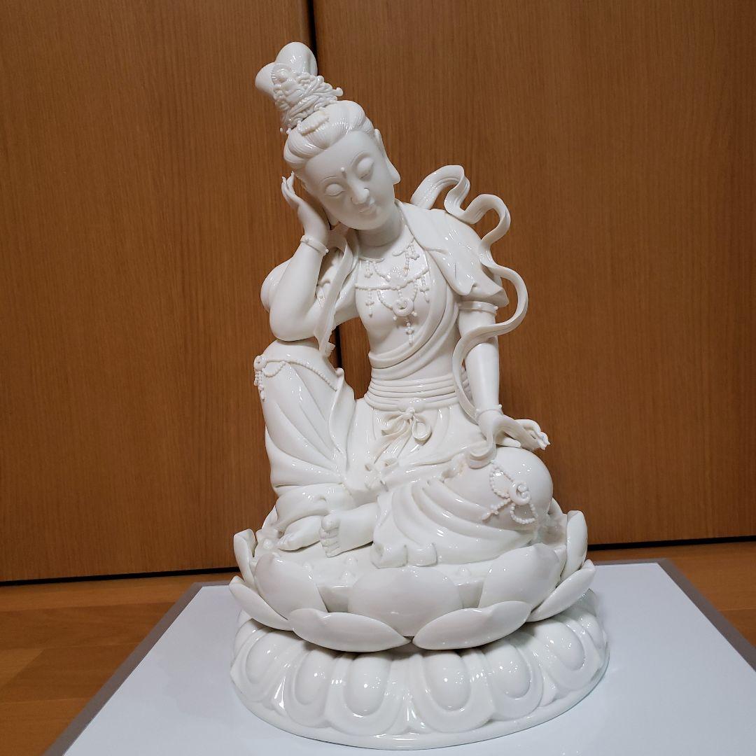 中国 唐物　徳化窯　白磁　観自在菩薩像　工芸品