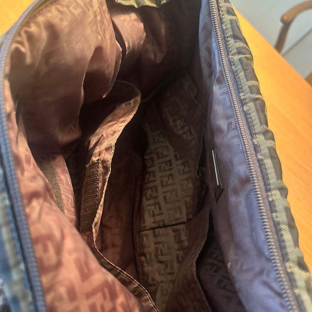 Fendi マザーズバッグ ダークブルー ブラウン