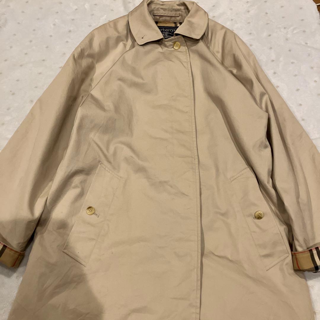 Burberrys 80-90英国製 ステンカラーコート　ダブルフェイス