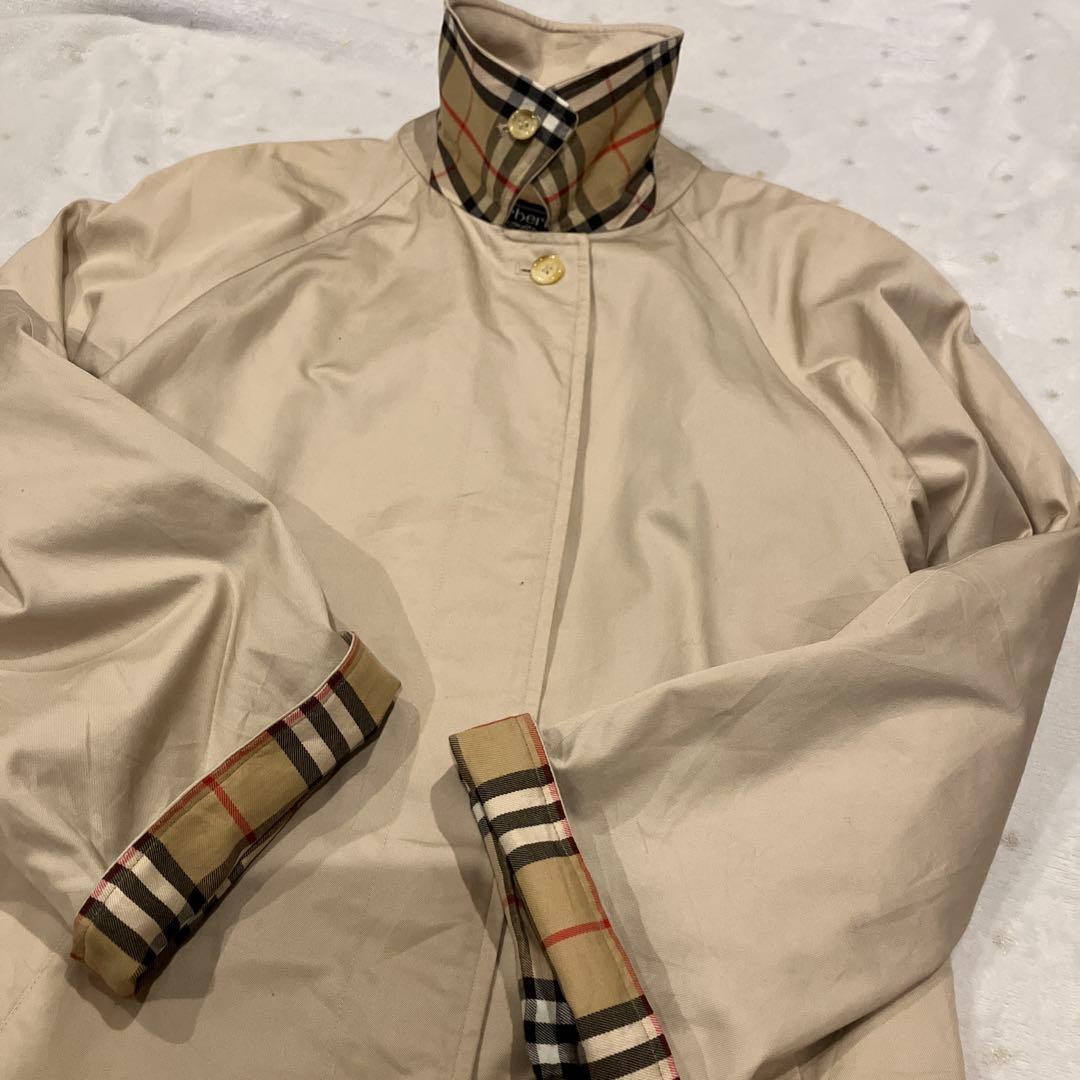Burberrys 80-90英国製 ステンカラーコート　ダブルフェイス