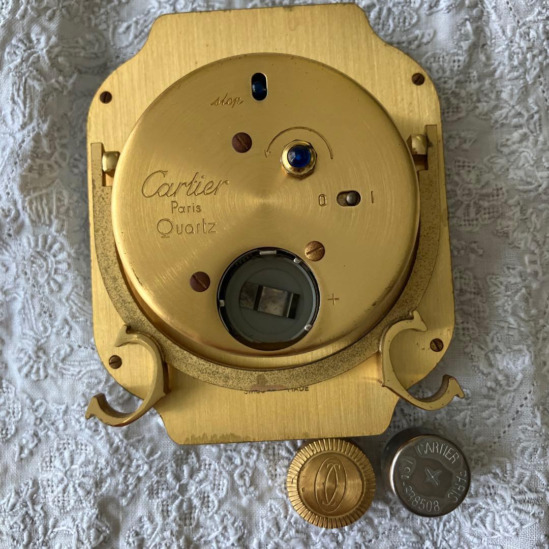 【極美品・液漏れなし】カルティエ サントス トラベルクロック 7508