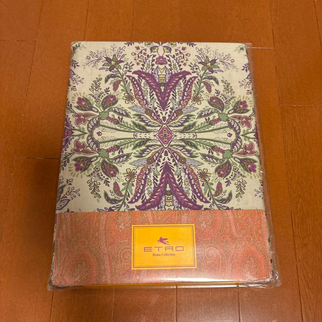 【新品未使用】ETRO 花柄 布団カバー190×210cm