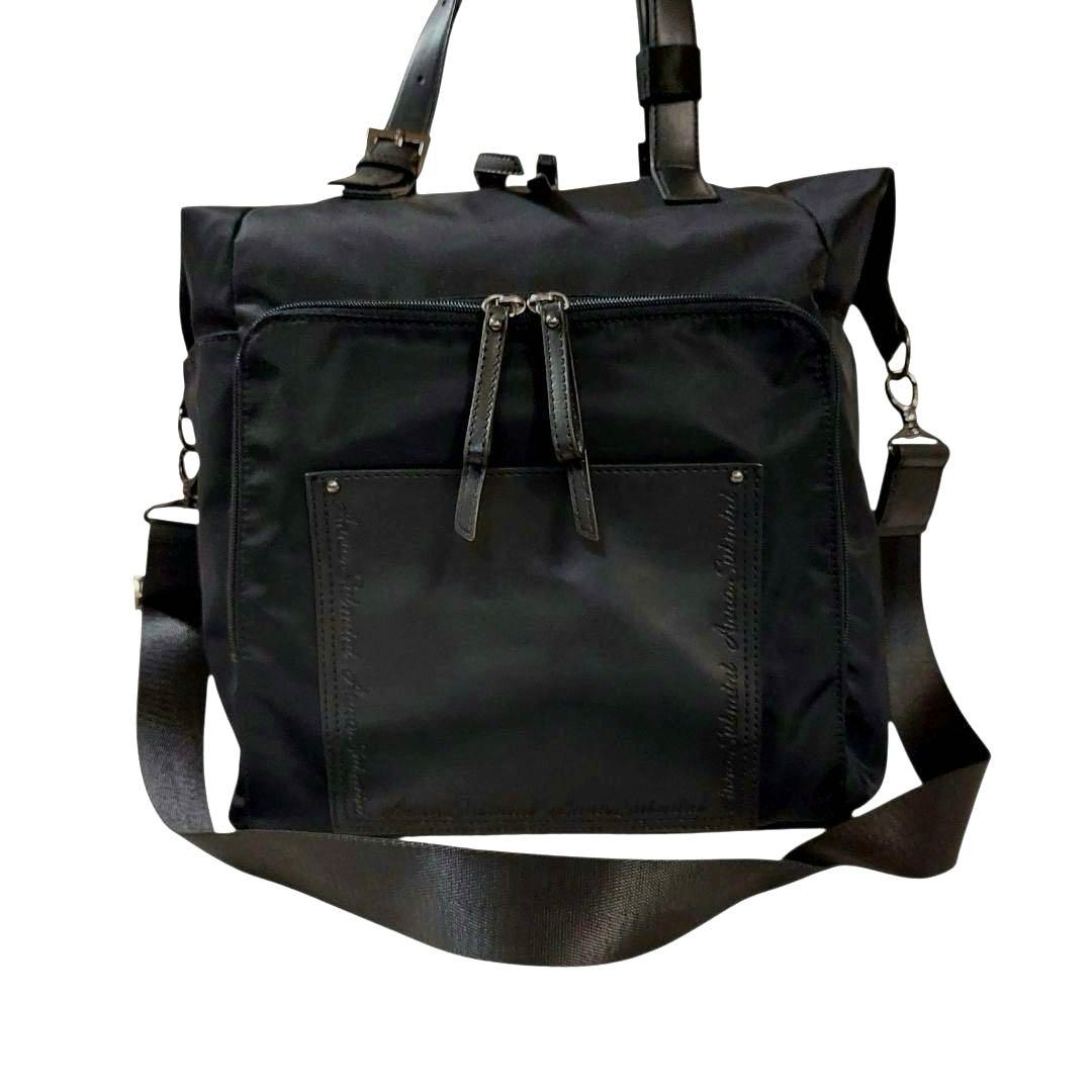 アナスイミニ　ペアレンツバッグ　3WAY　リュック　ショルダー　トート　黒