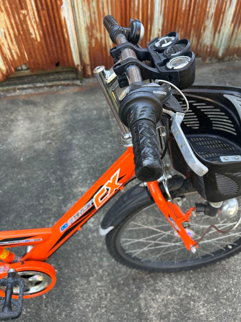 引き取り限定　エンドウ　24インチ　子供用自転車 オレンジ 不具合無し