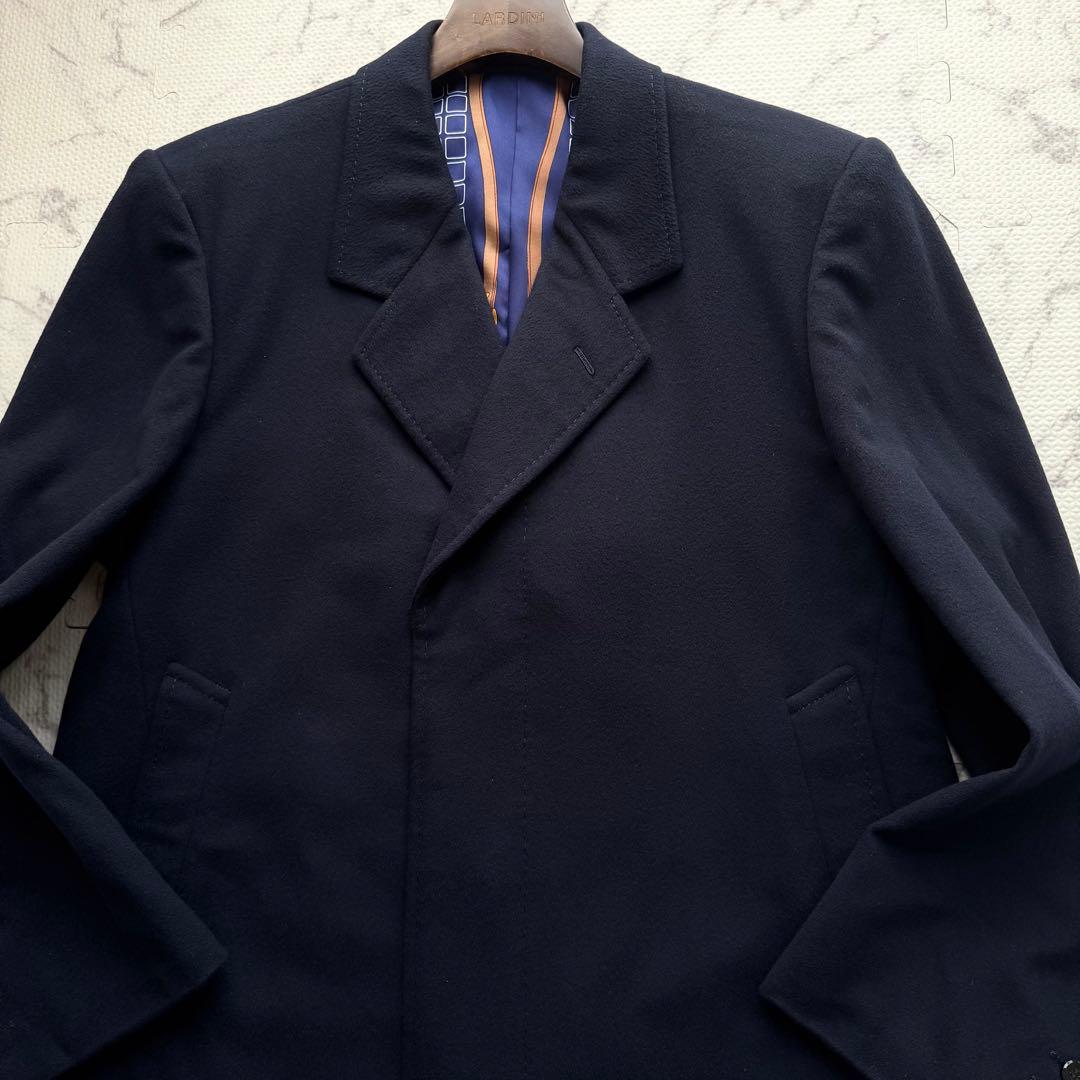 美品✨CROMBIE カシミヤ100% チェスターコート 裏地総柄 高級仕立て