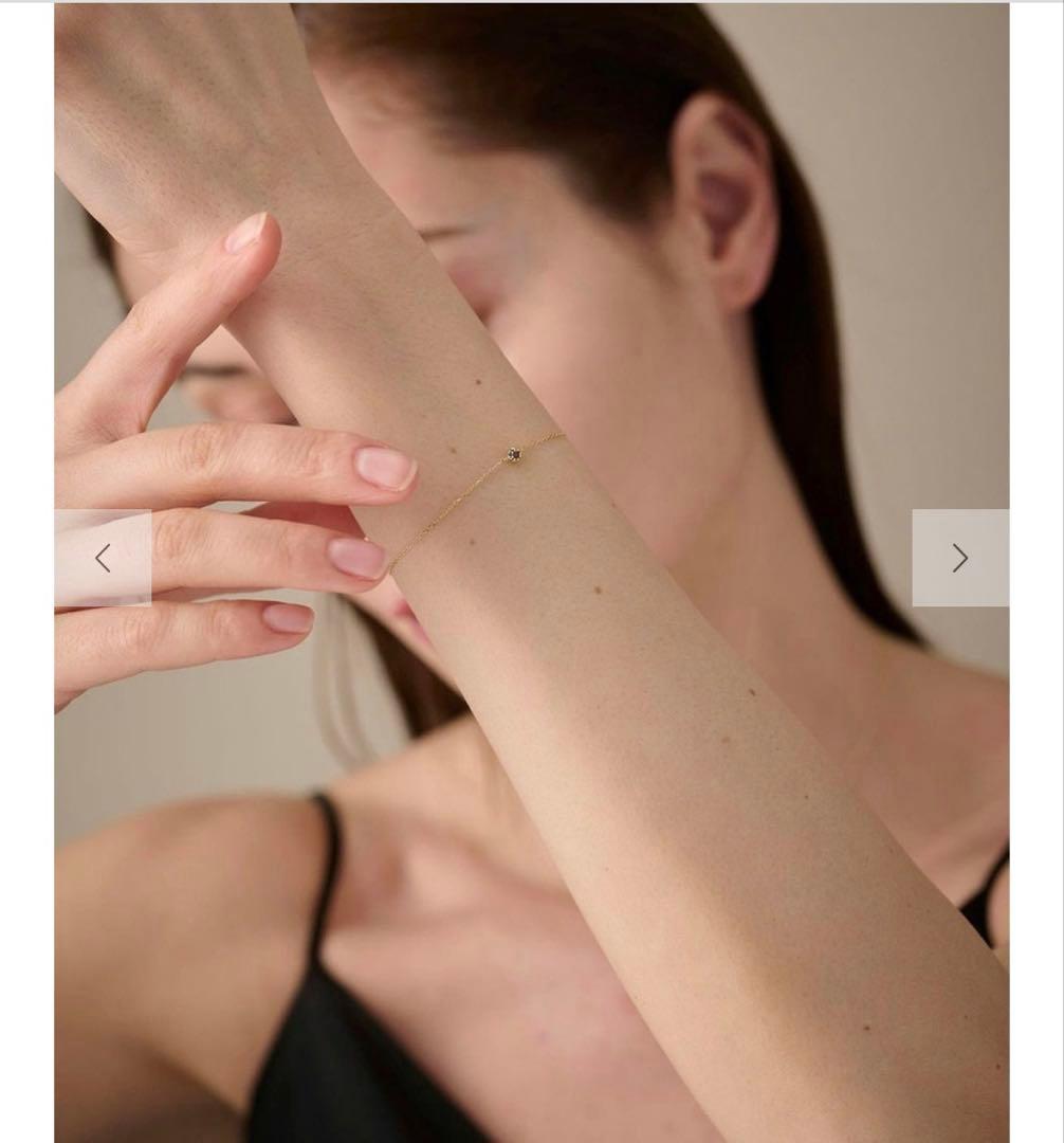 ete K18YG フルール ブレスレット　ルビー