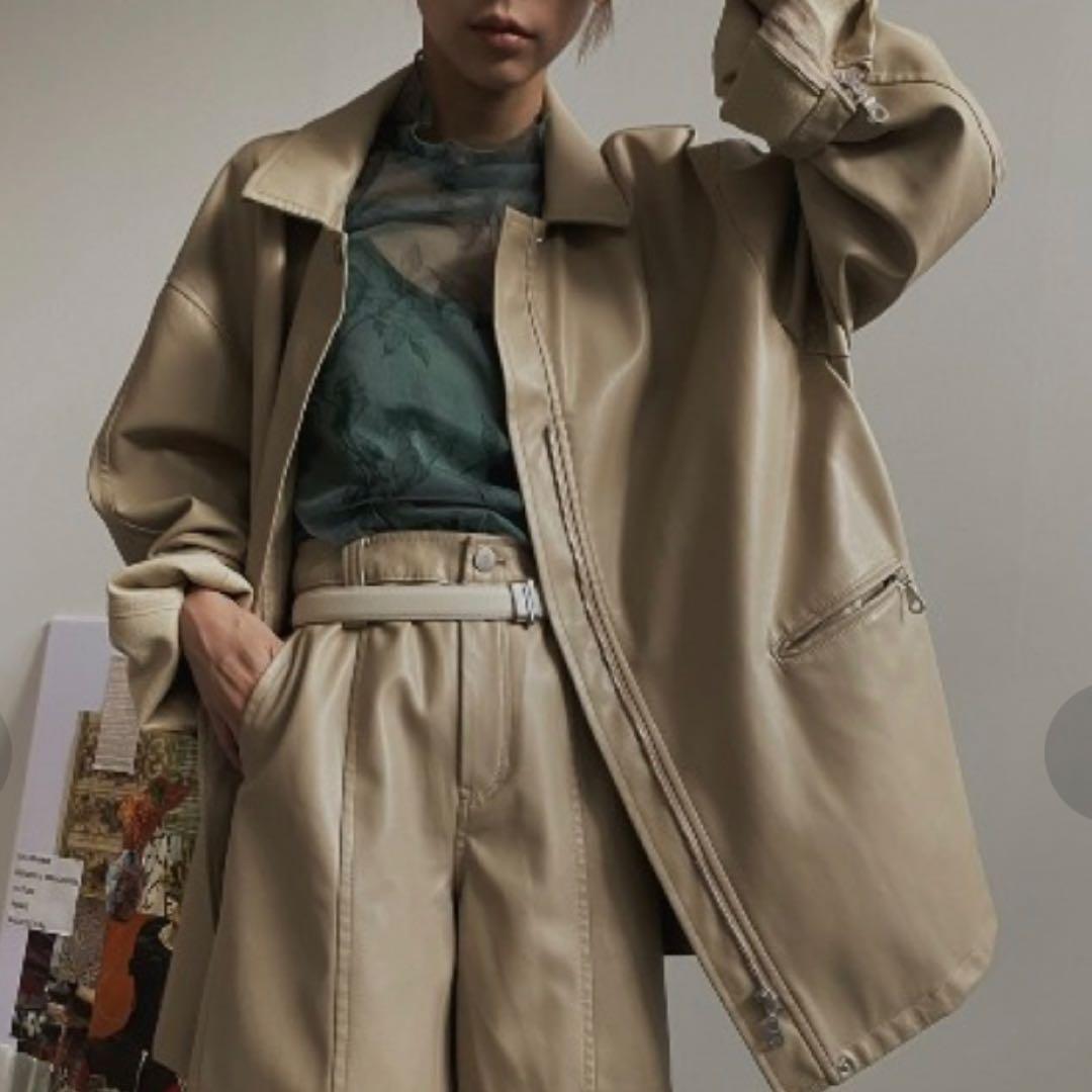 【美品】アメリヴィンテージ　フェイクレザージャケット