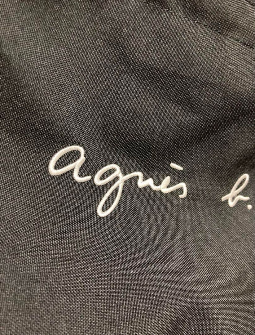 【超美品】agnès b. ブラック マザーズバッグ