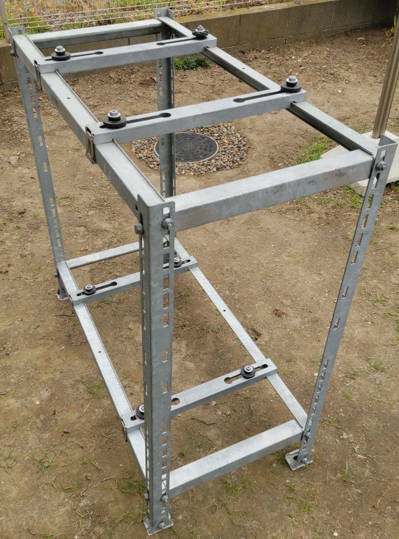 エアコン室外機２段積み用台 日晴金属クーラーキャッチャー