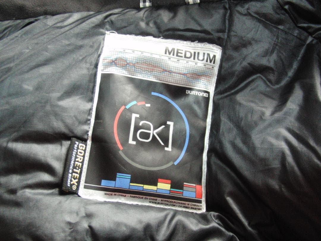 ★Burton [ak] LZ ダウン ジャケット 2009/10 希少格子柄