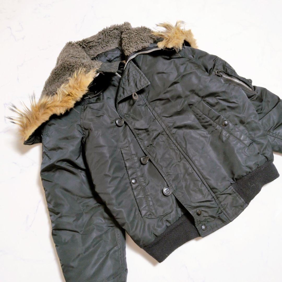 【USA製】スピワック N-2B フライトジャケット 黒　scovil М