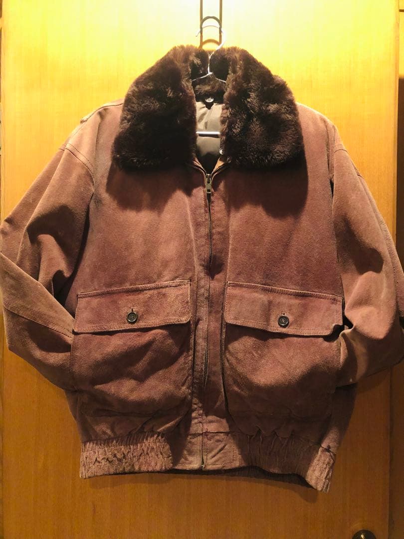 90s G-1 スウェード フライトジャケット A-2 レザー ボア ビンテージ