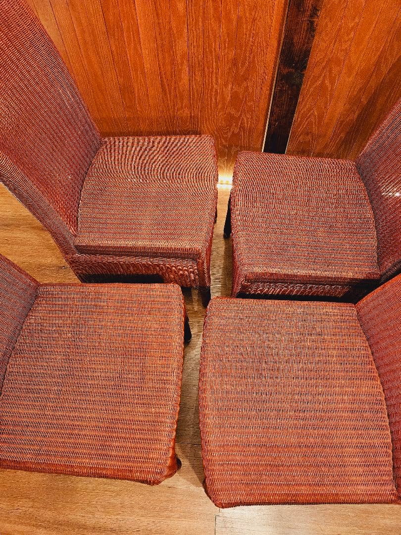 ロイドルーム LLOYD LOOM ハイバックチェア イギリスアンティーク １脚