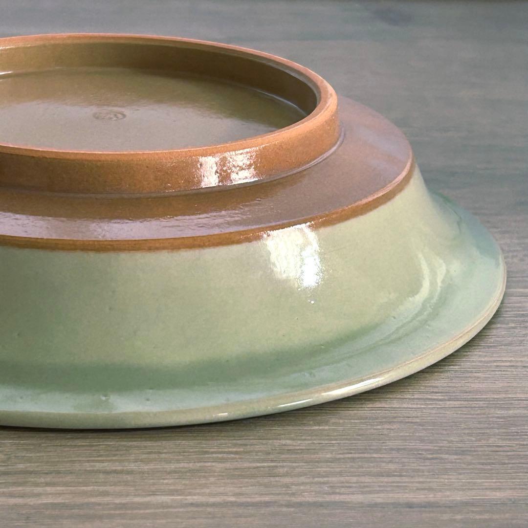 【未使用】清水焼　京焼　陶葊　陶あん　深皿　月下美人