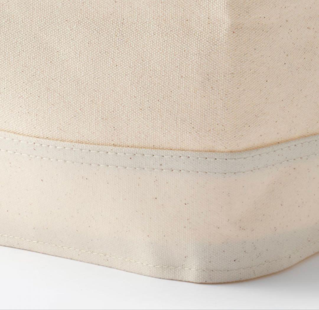 無印良品　持ち手付き帆布長方形バスケット　大　3個セット