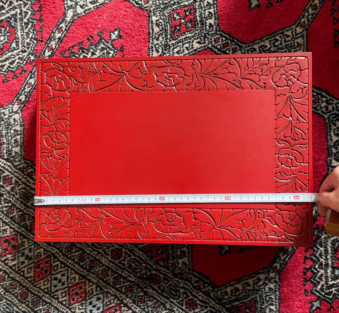 【希少品】村上木彫堆朱 花台