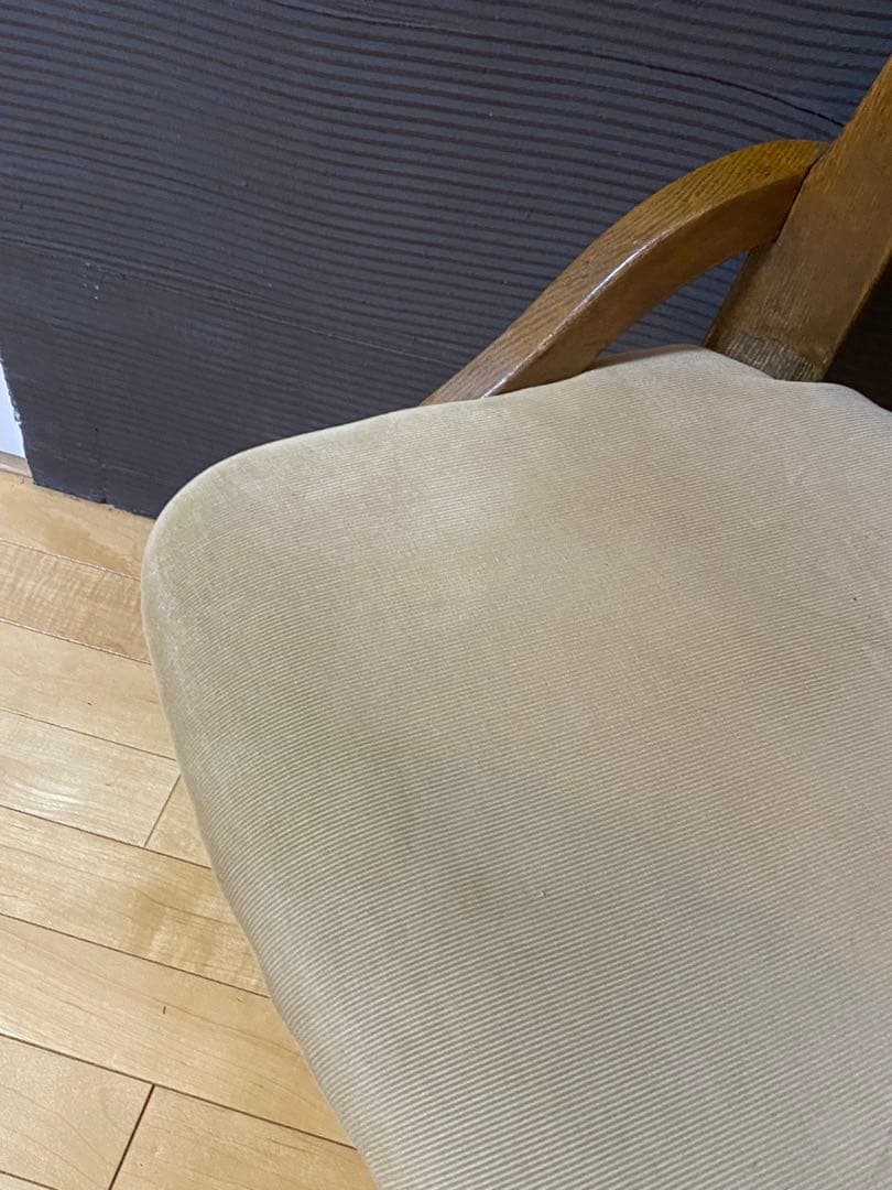 ウッドチェア　回転椅子　レトロモダン　1930〜40年代　日本製　昇降式