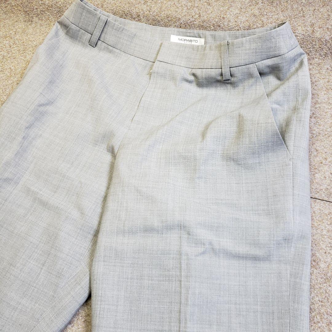 モラビト　パンツスーツ上下　セットアップ　グレー　38 u6542c