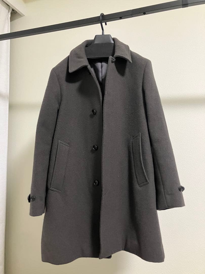 BEAUTY&YOUTH PE メルトン バルカラーコート DK.BROWN