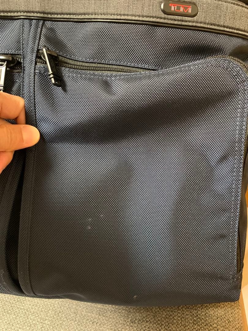 TUMI ALPHA コンパニオントートバッグネイビー×グレー