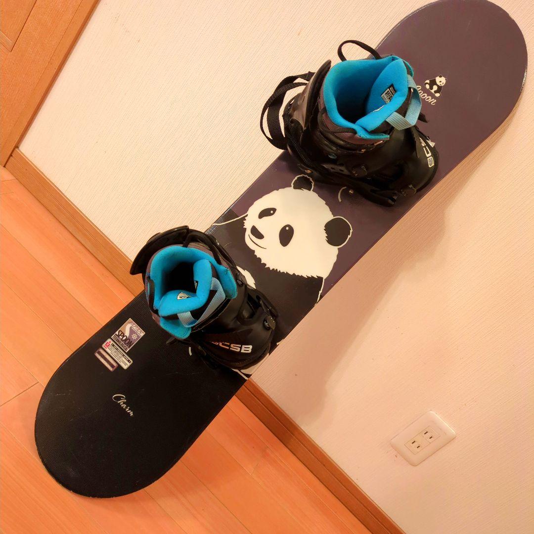 Charm スノーボード パンダデザイン　BURTONブーツ　3点セット