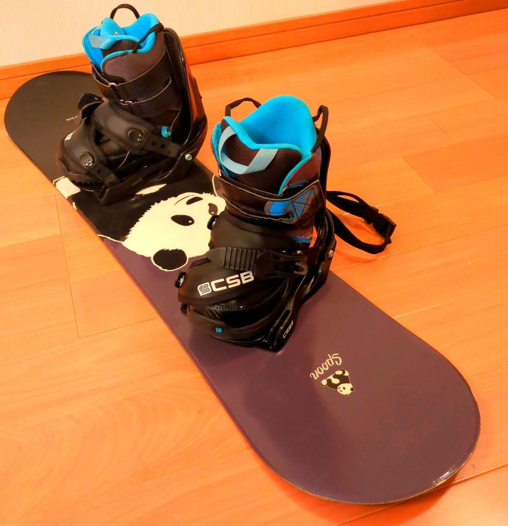 Charm スノーボード パンダデザイン　BURTONブーツ　3点セット