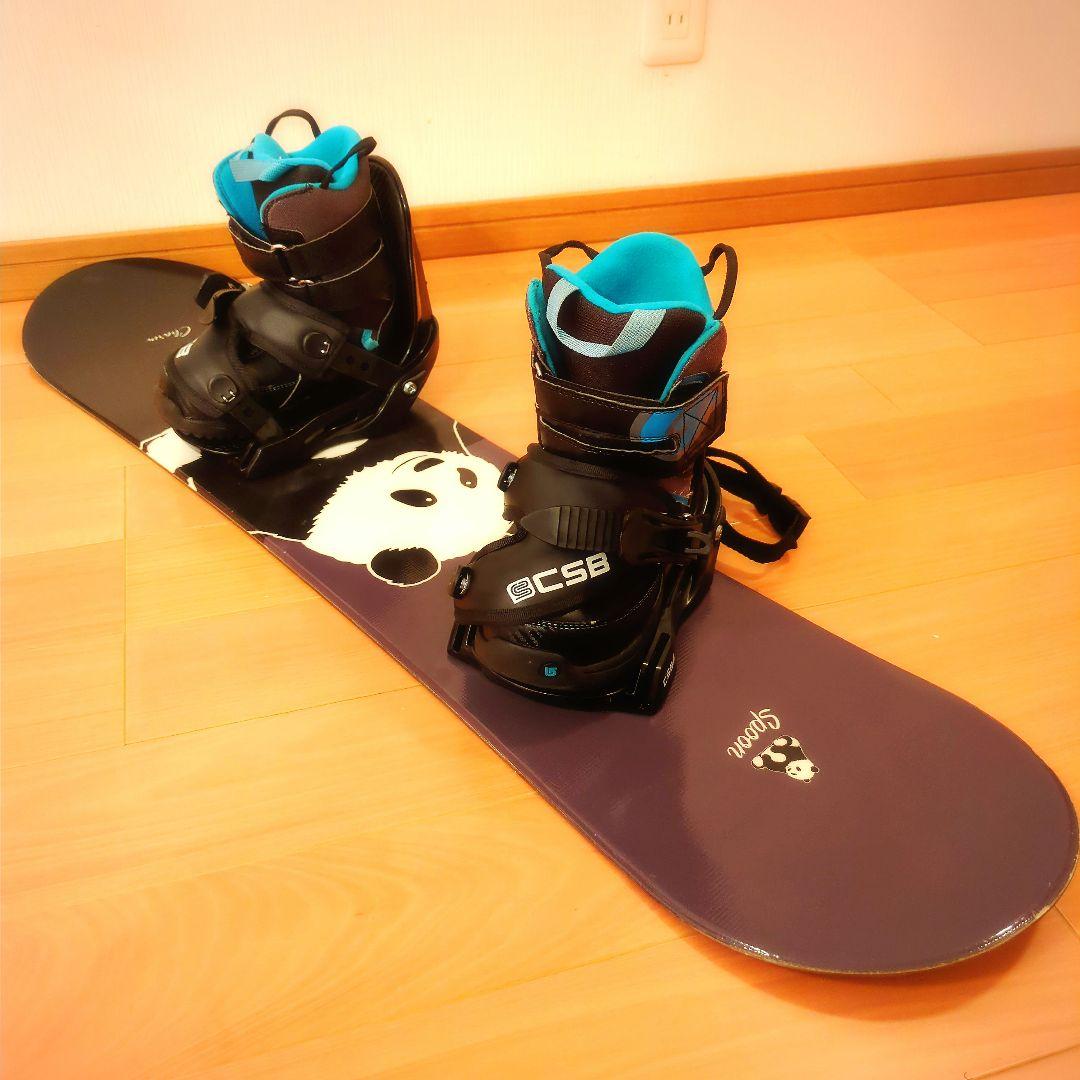 Charm スノーボード パンダデザイン　BURTONブーツ　3点セット