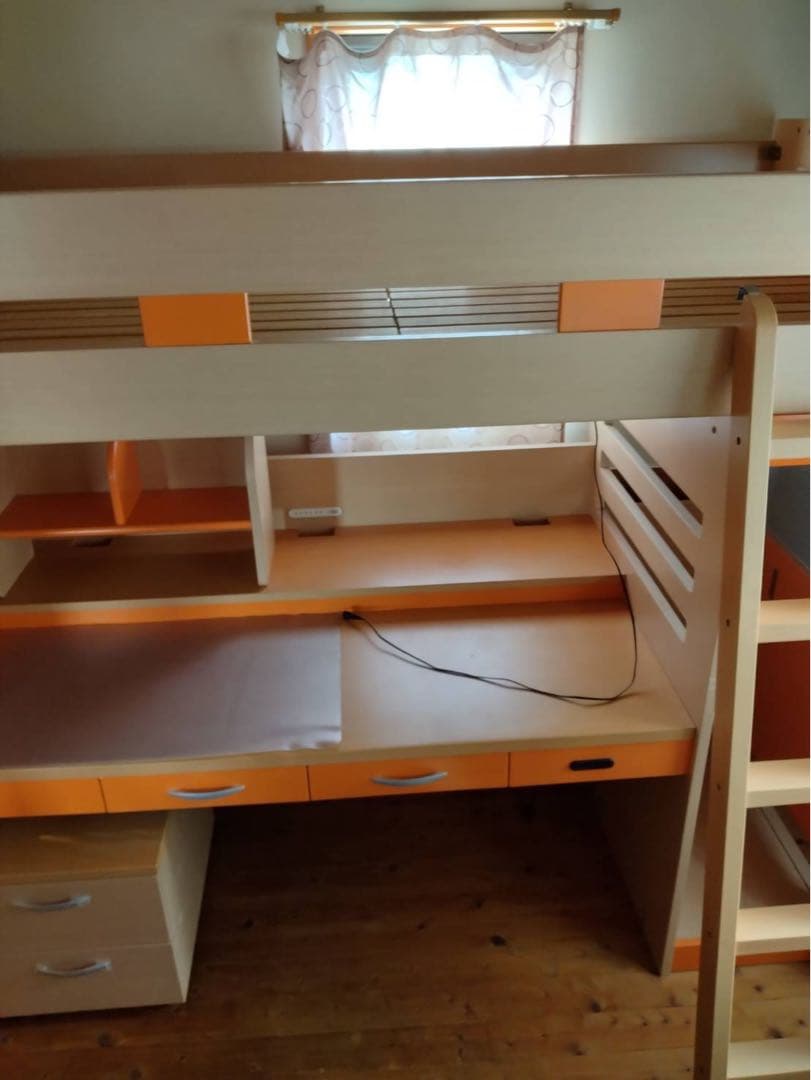 ロフトベッド デスク付き
