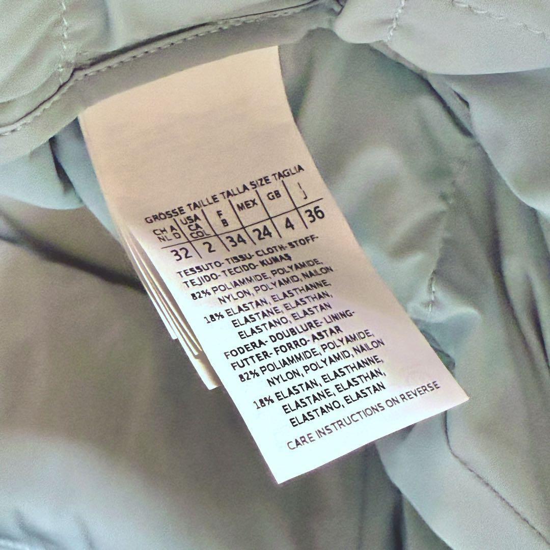 R*I様 良品 MaxMara ストレッチ ダウンコート水色 フーデット ファー
