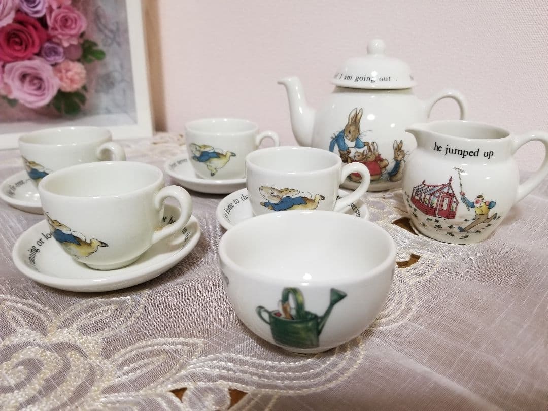 ウェッジウッド　ピーターラビット　チルドレンズティーセット