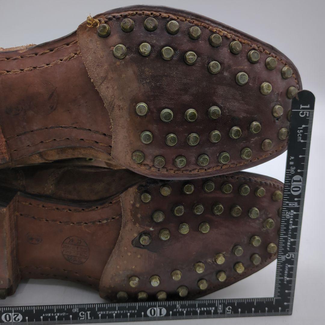 【未使用】　旧日本軍　実物　軍靴　スパイク　鋲打　ブーツ　骨董品　昭五式